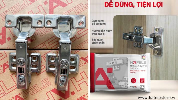 Bản lề giảm chấn Hafele chính hãng, giá tốt tại Hafelestore