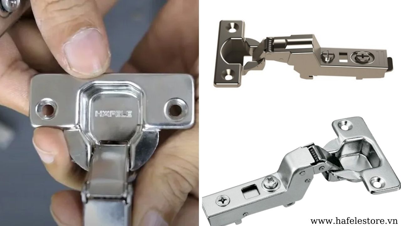 Bản lề hơi giảm chấn cong nhiều Hafele