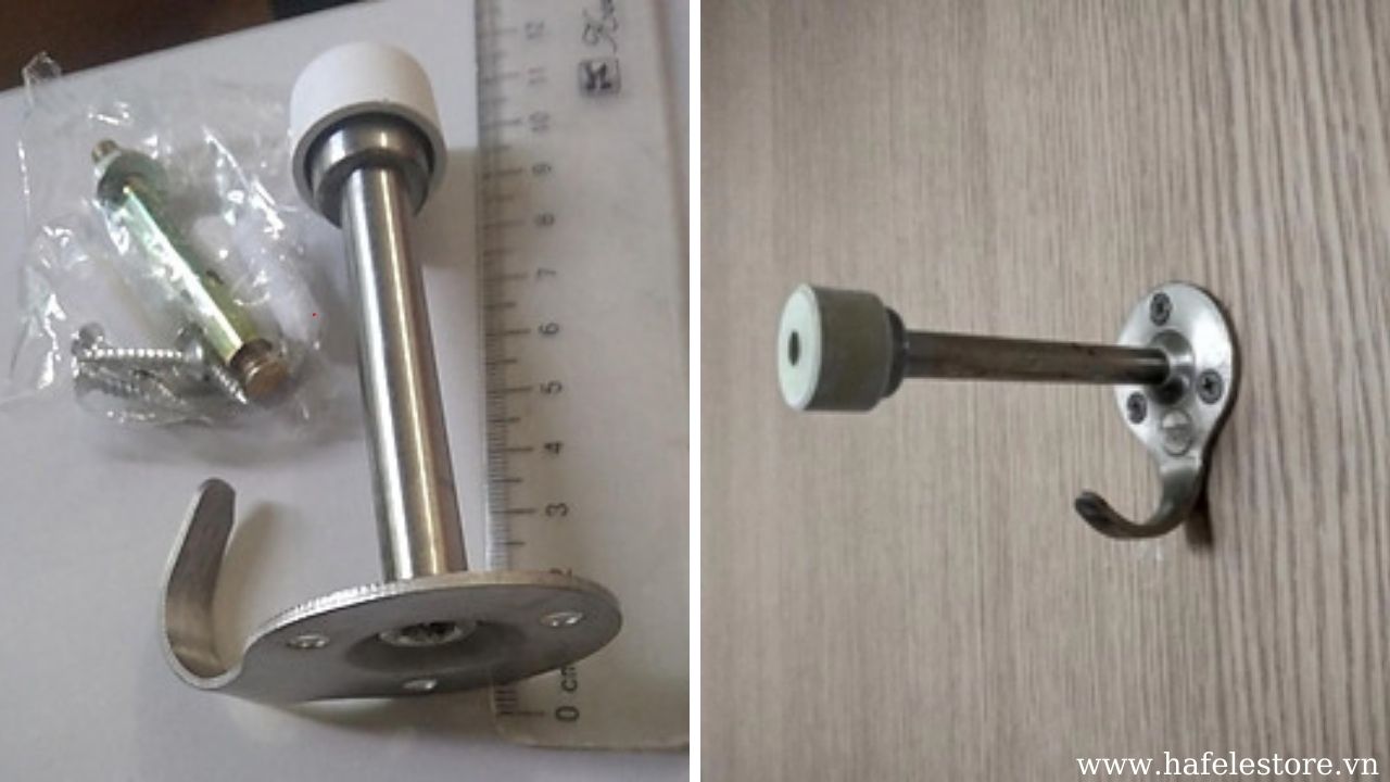 Chặn Cửa Gắn Tường Có Móc Hafele