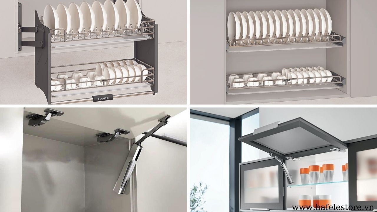 Phụ kiện thường đi kèm với tay nâng tủ bếp