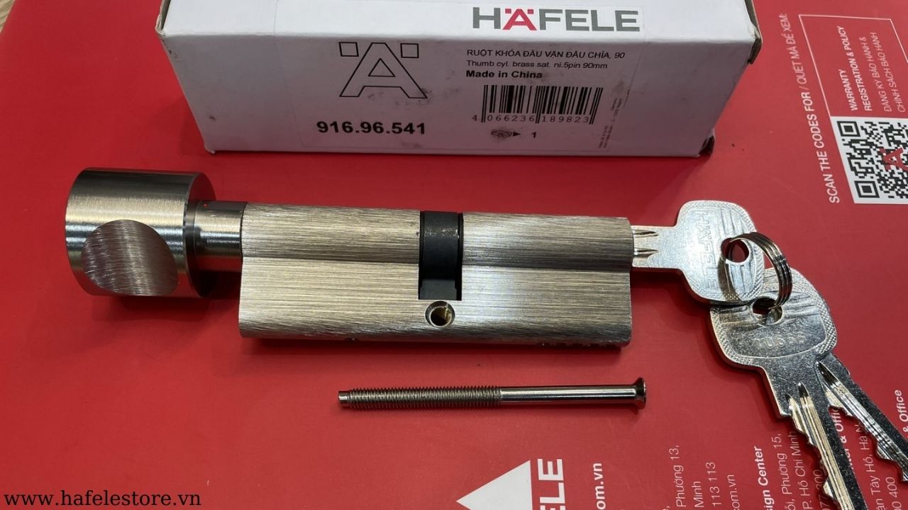 Ruột khóa đầu vặn đầu chìa Hafele