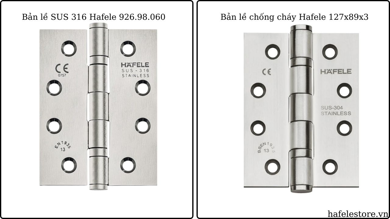 2 sản phẩm bản lề lá nổi bật của Hafele