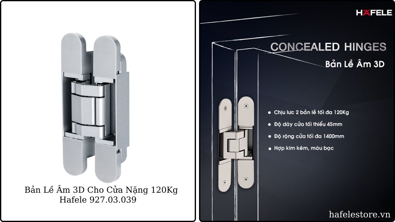Bản lề âm cửa Hafele chịu tải nặng
