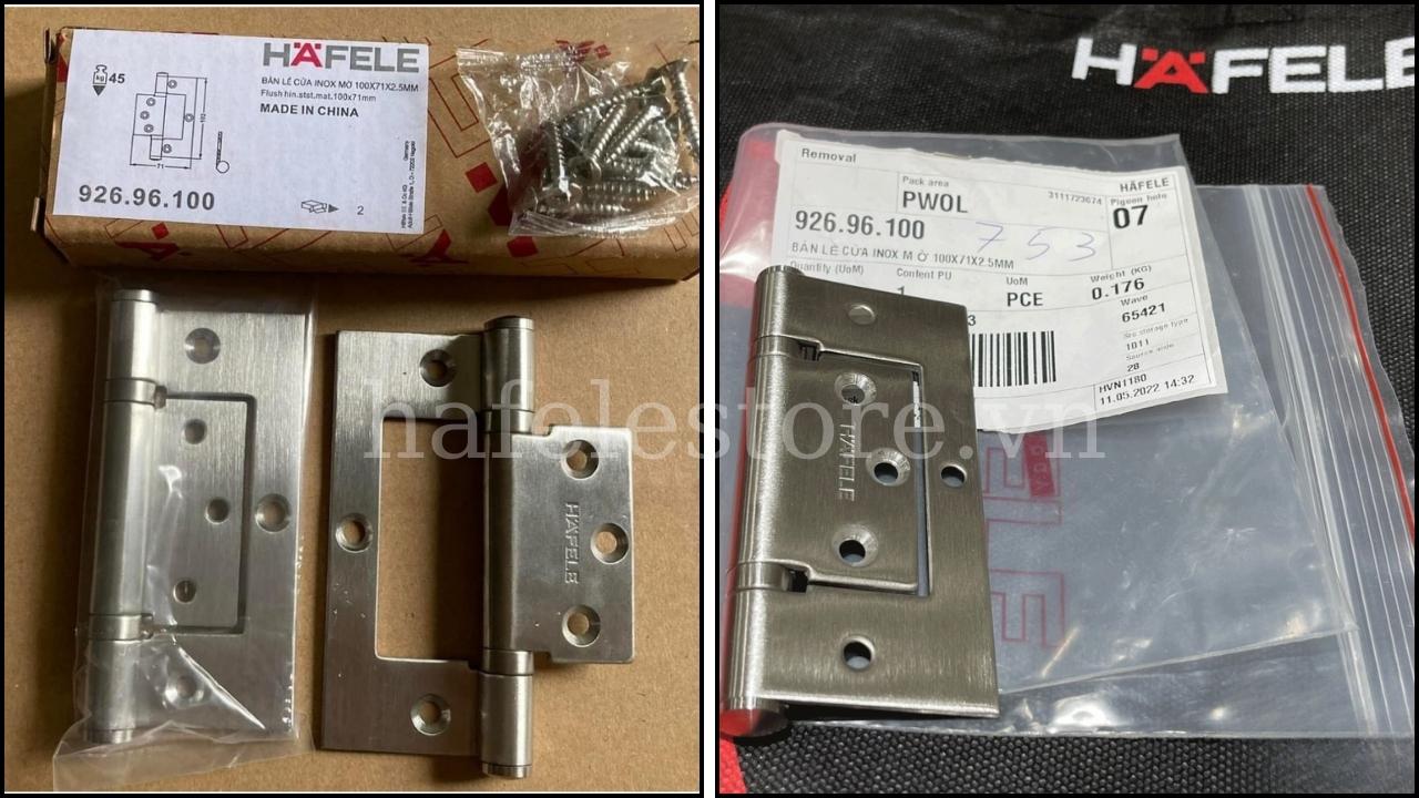 Bản lề âm dương Hafele 926.96.100 chính hãng, giá tốt tại HafeleStore