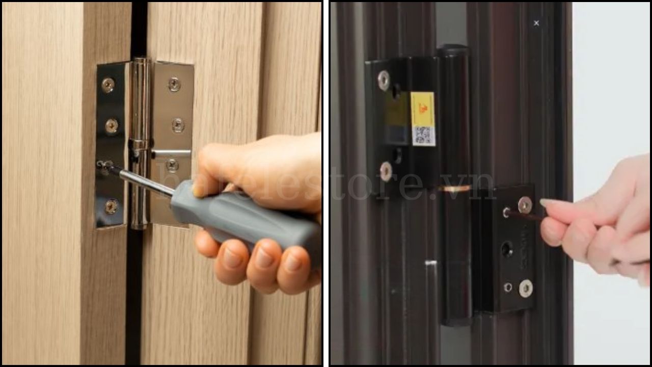 Bản lề cối yêu cầu kỹ thuật lắp đặt cao hơn bản lề lá