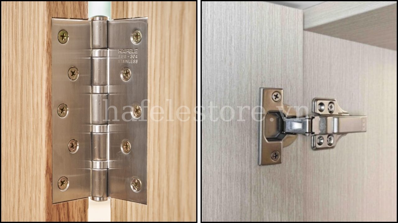 Bản lề giúp cửa và tủ gỗ đóng mở trơn tru hơn