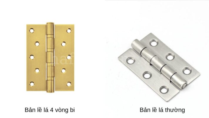 Bản lề lá 4 vòng bi và bản lề lá thường