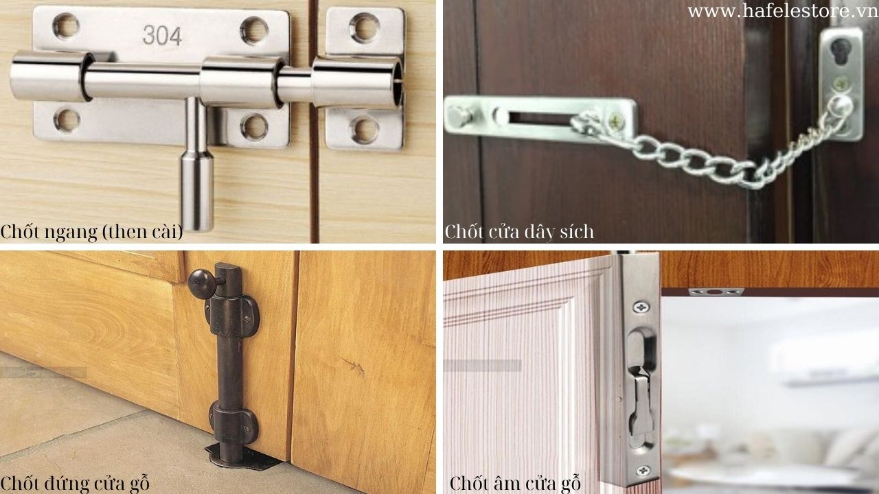 Các loại chốt cửa gỗ phổ biến nhất hiện nay