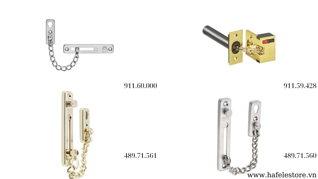 Các mẫu chốt cửa dạng xích Hafele bán chạy nhất