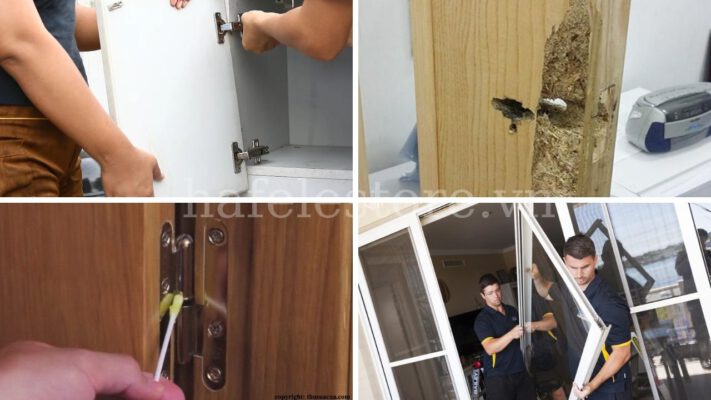 Các nguyên nhân khiển bản lề cửa nhanh hỏng