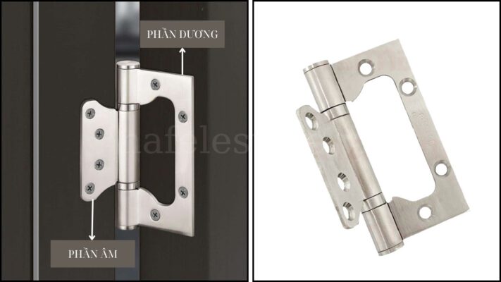 Cấu tạo bản lề âm dương