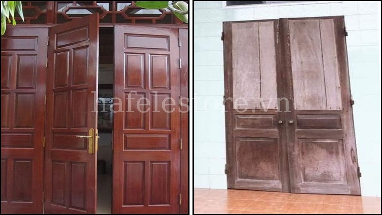 Cửa bị xệ và có tiếng kêu