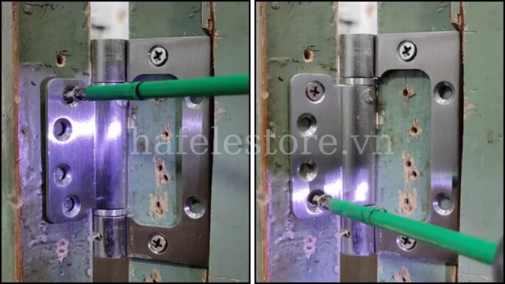 Lắp bản lề âm dương đúng kỹ thuật