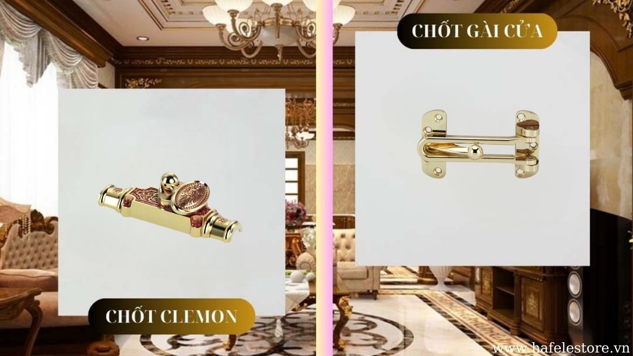 So sánh chốt cửa Clemon và chốt cửa gài