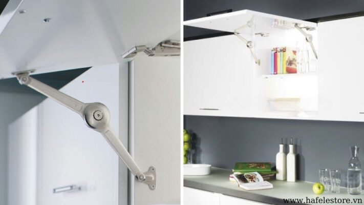 Ứng dụng của tay nâng Duo Standard Hafele