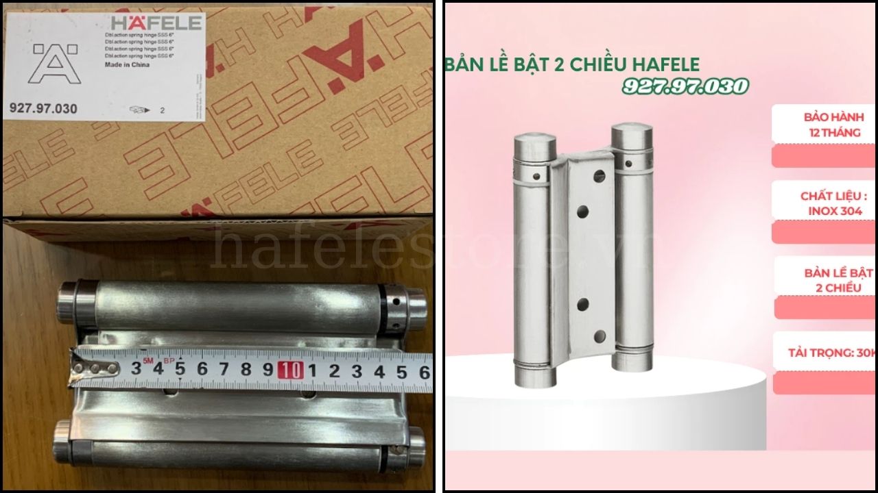 Bản lề 2 chiều Hafele – Mã 927.97.030