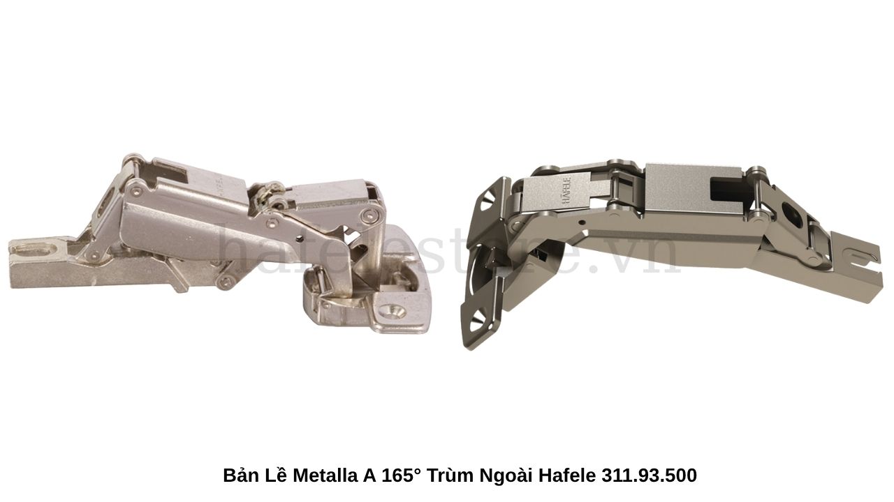 Bản lề bật 165° không giảm chấn