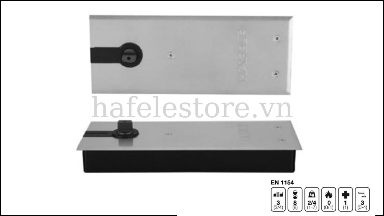 Bản lề cửa kính Hafele có kích thước đúng chuẩn