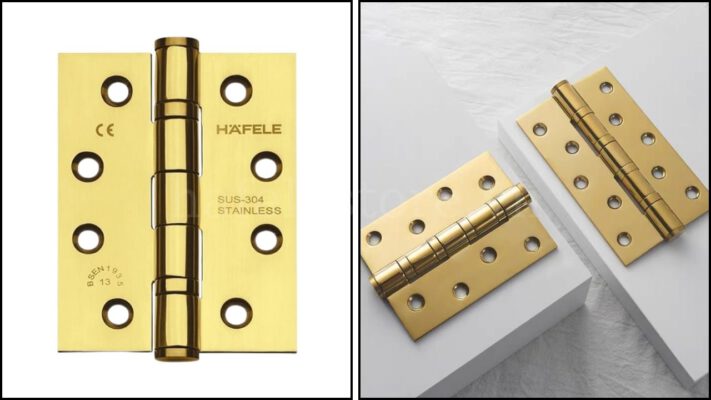 Sự khác nhau giữa bản lề lá inox mờ và inox bóng - HAFELE