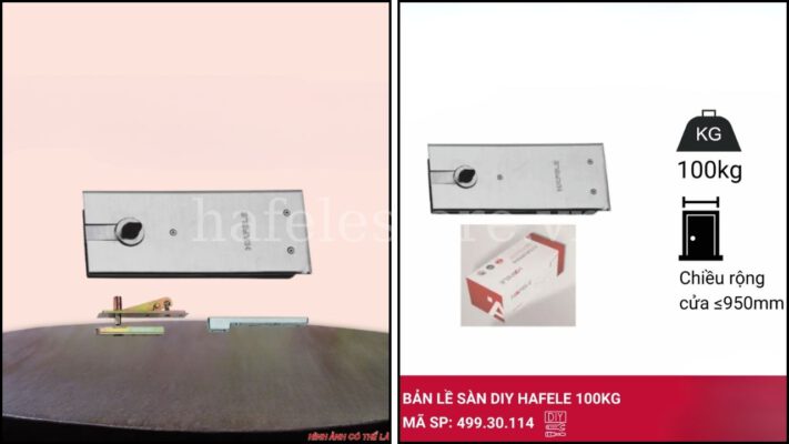 Bản lề sàn EN3 Hafele 499.30.114 sở hữu nhiều ưu điểm nổi bật