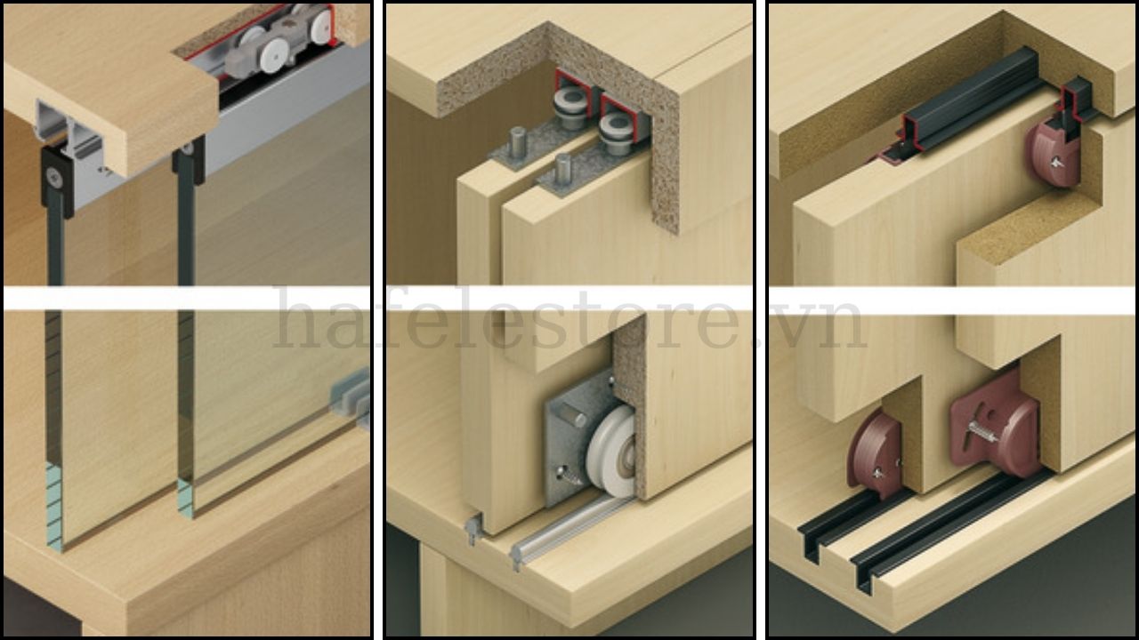 Bánh xe trượt Hafele