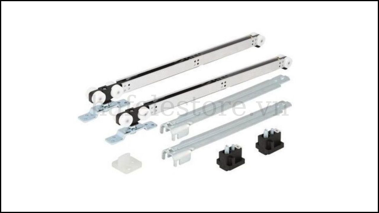 Bộ phụ kiện cửa trượt giảm chấn Hafele