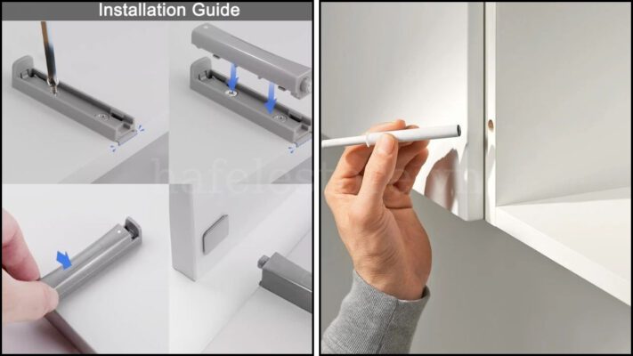 Cách Lắp Đặt Nêm Nhấn Tủ Tip-On Đúng Kỹ Thuật