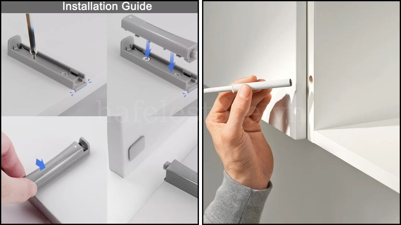 Cách Lắp Đặt Nêm Nhấn Tủ Tip-On Đúng Kỹ Thuật