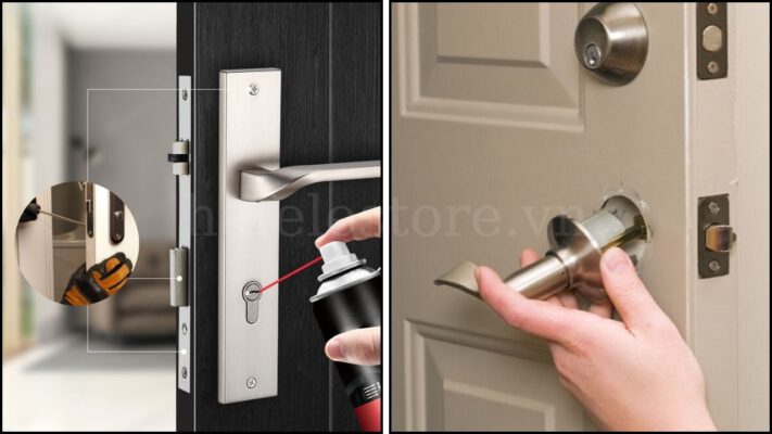Cách khắc phục khóa cửa tay gạt bị kẹt