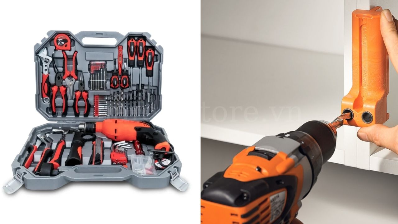 Chuẩn Bị Dụng Cụ Trước Khi Lắp Đặt Nêm Nhấn Tủ Tip-On