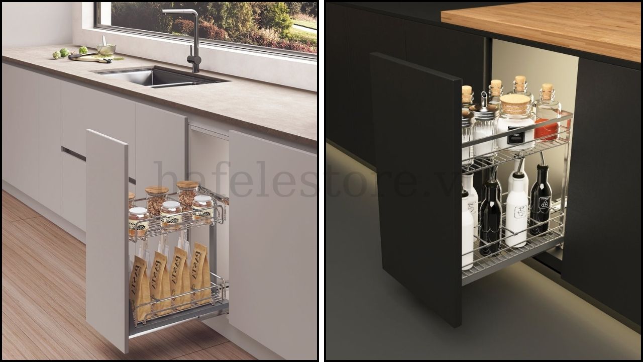 Kệ gia vị Kosmo inox bóng Hafele