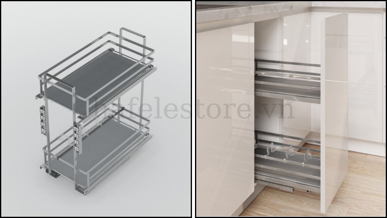 Kệ gia vị Kosmo màu sơn Pano Painting Hafele