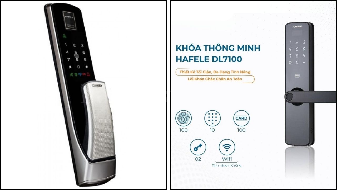 Khóa Cửa Vân Tay Dạng Pull Push Và Kiểu Tay Gạt Hafele