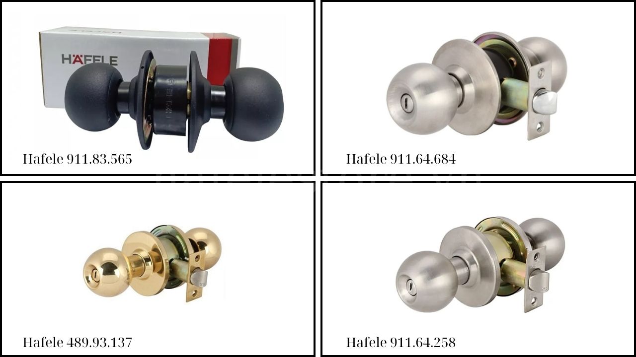 Khóa Tay Nắm Tròn Cửa Vệ Sinh, WC Hafele