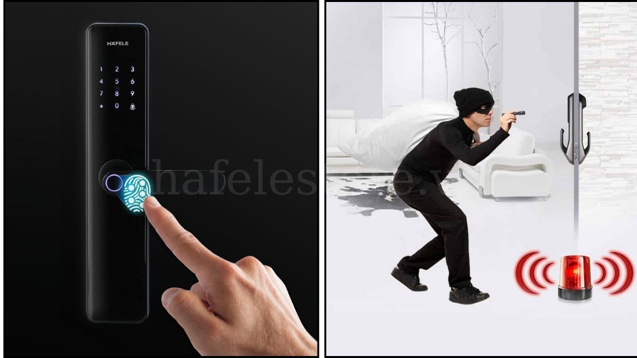 Khóa cửa thông minh Hafele có chức năng cảnh báo đột nhập, cảnh báo hỏa hoạn