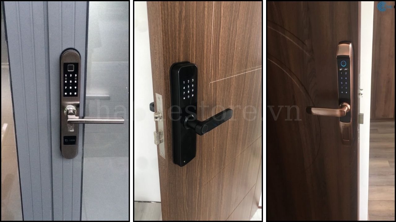 Khóa cửa vân tay có thể lắp cho hầu hết các loại cửa phổ biến hiện nay