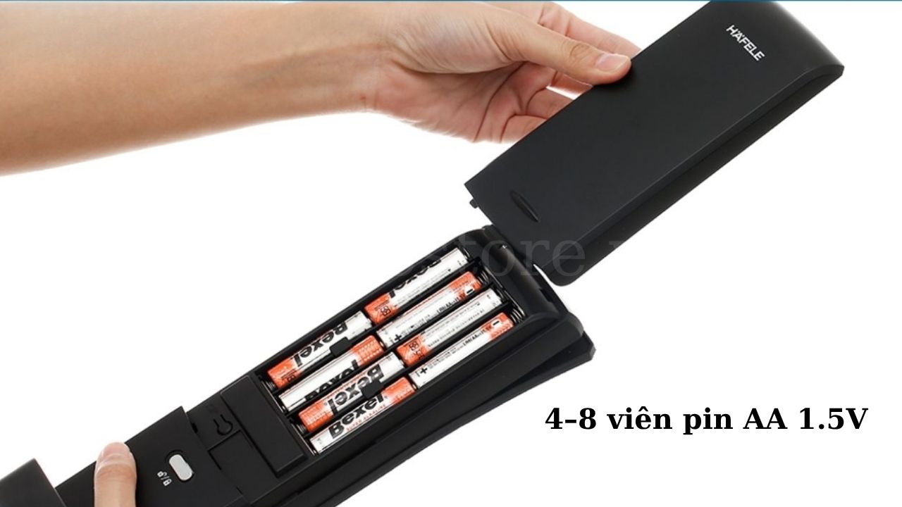 Khóa điện tử Hafele có nguồn điện dự phòng khẩn cấp