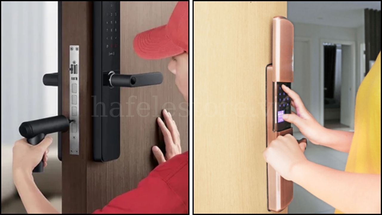 Khóa điện tử Hafele có thiết kế đa dạng kích thước và dễ dàng lắp đặt
