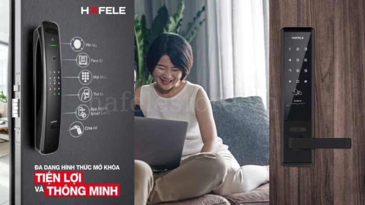 Khóa điện tử Hafele đa dạng phương thức mở khóa