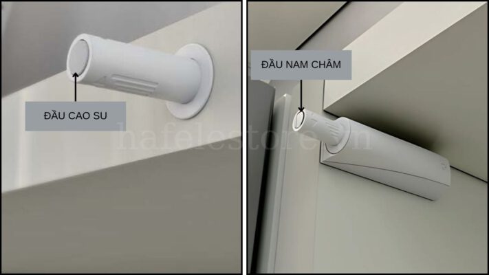 Nêm Nhấn Tủ Tip-On Đầu Cao Su Và Đầu Nam Châm