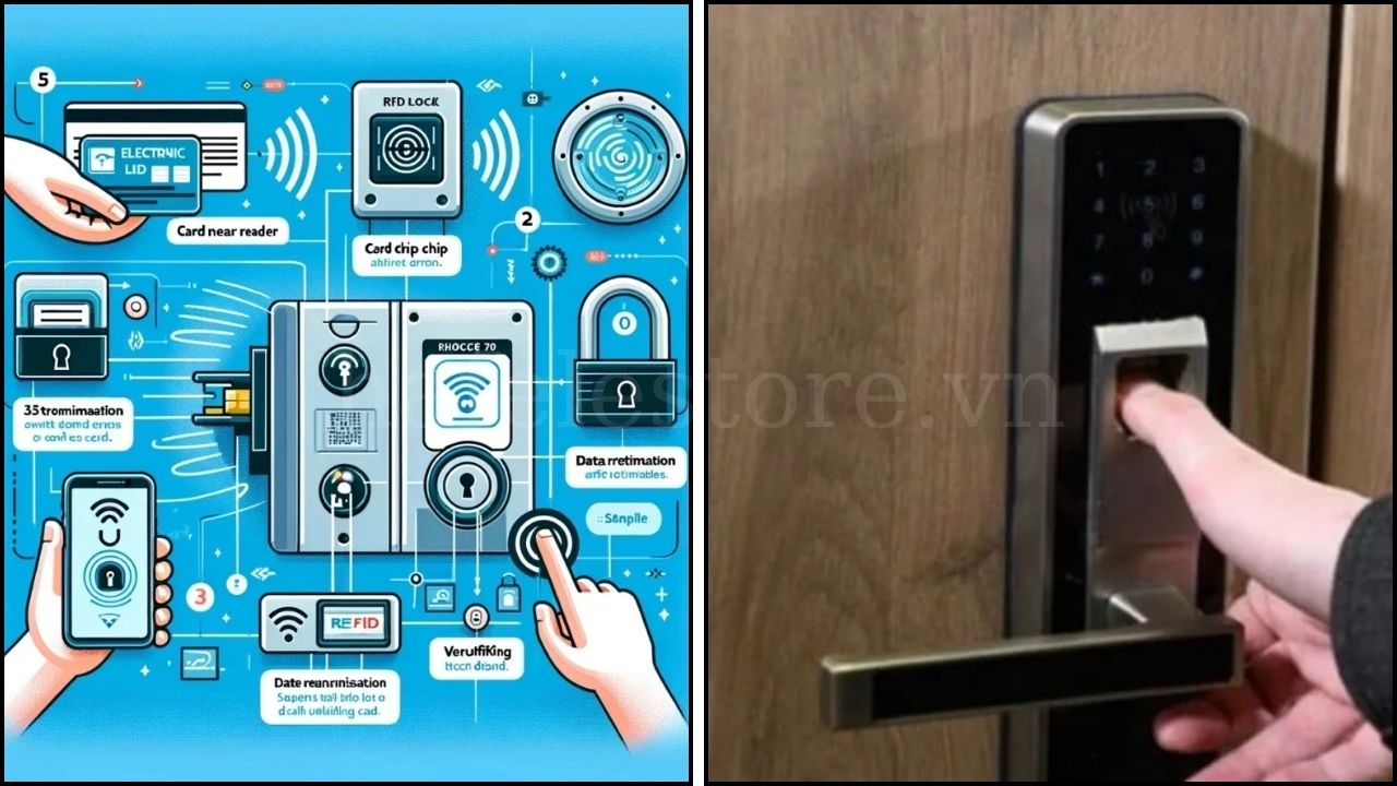Nguyên lý hoạt động của khóa cửa vân tay
