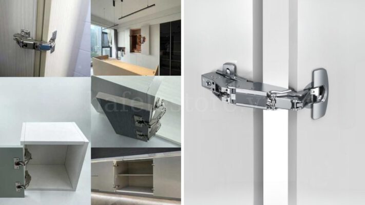 Ứng dụng thực tế của bản lề 165 độ trong tủ bếp và nội thất
