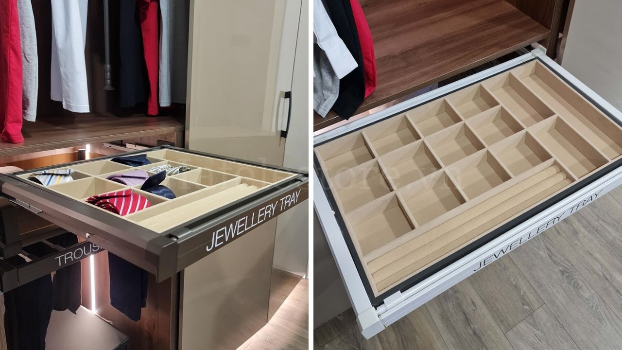 Khay đựng trang sức 800mm Hafele