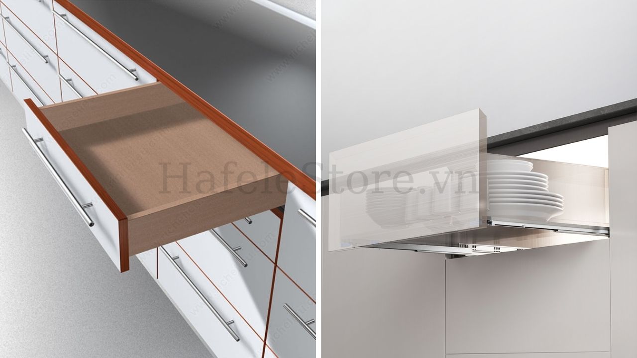 Các dòng Ray âm giảm chấn Hafele