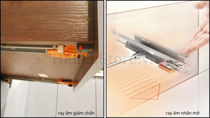 Mẫu ray âm Hafele được ưa chuộng hiện nay