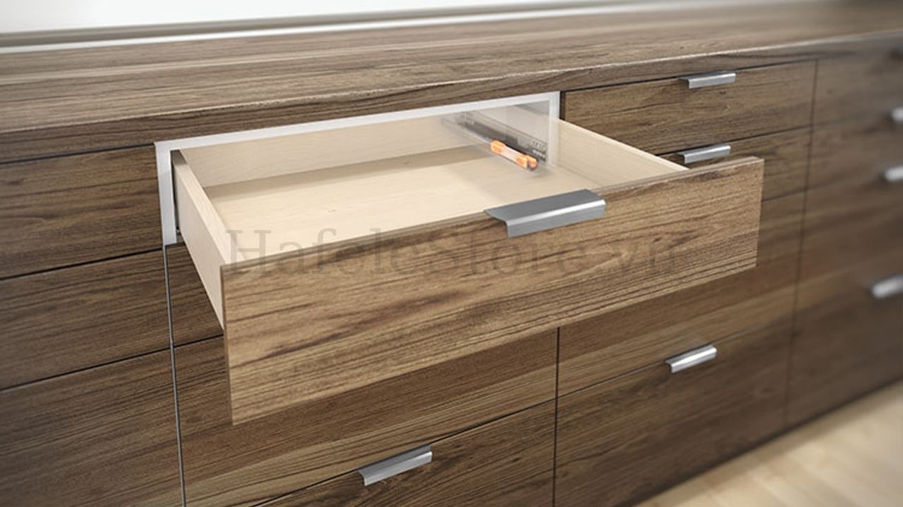 Ray âm giảm chấn mở 3/4 Hafele