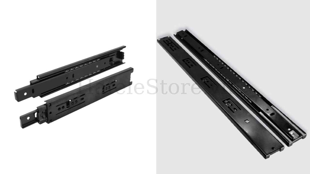 Ray bi không giảm chấn Hafele màu đen (Tải trọng 30kg)