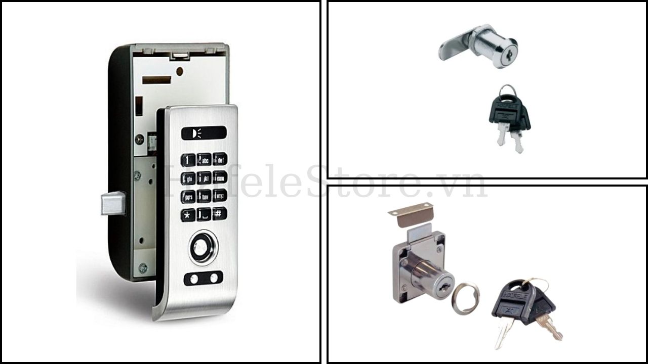 So sánh khóa tủ điện tử và khóa tủ cơ Hafele